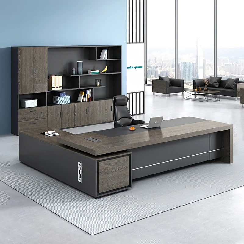 老板桌办公桌椅组合经理桌总裁桌简约现代办公家具大班台实木