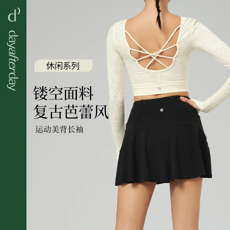 dayafterday健身服瑜伽服女高级感普拉提训练服运动透气长袖上衣