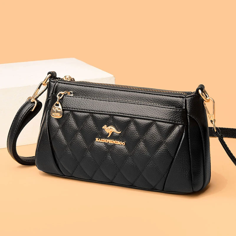 爆款正品时尚百搭真皮简约妈妈包中老年休闲韩版洋气潮流斜挎包包