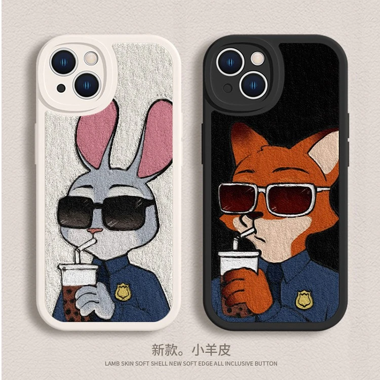 适用于苹果/华为/小米/oppo/vivo创意情侣款朱迪尼克爆款手机壳