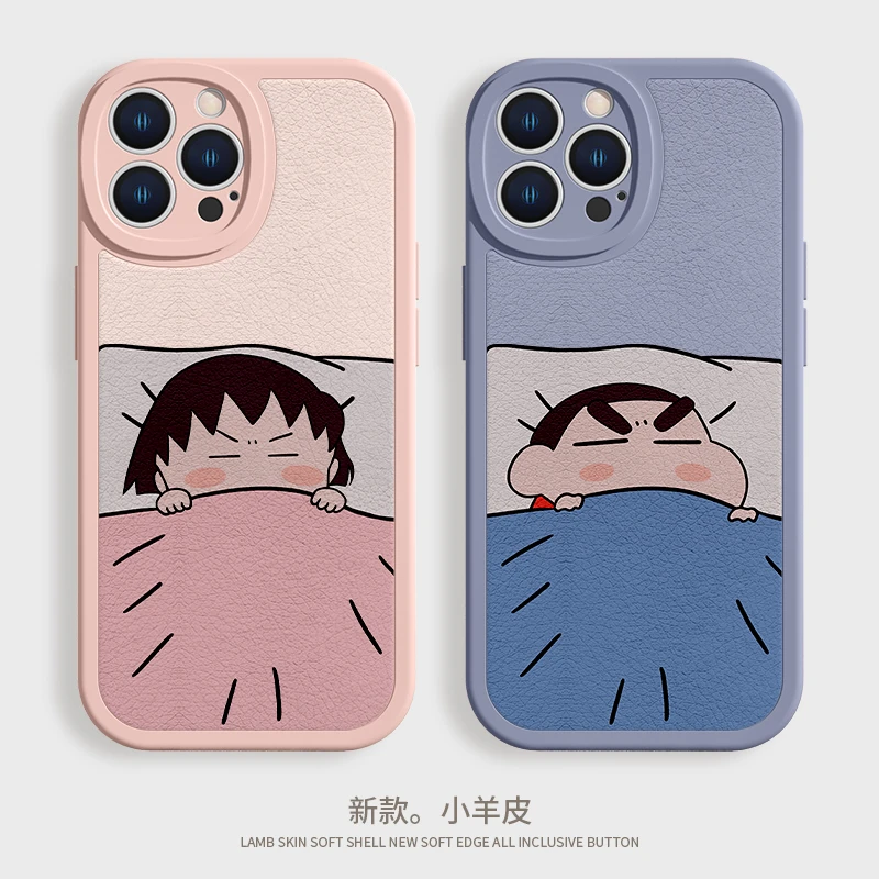 适用于苹果/华为/小米/oppo/vivo搞怪卡通蜡笔小新爆款硅胶手机壳