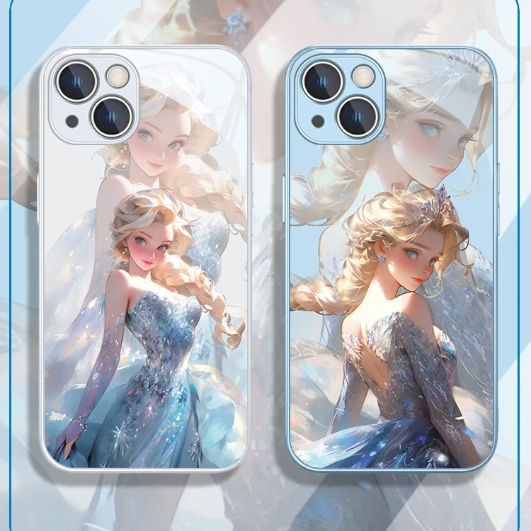 适用苹果17/华为/小米/oppo/vivo时尚爆款艾莎公主颜值网红手机壳