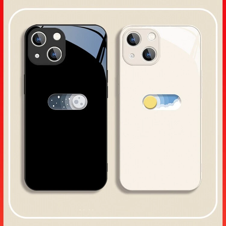 适用于苹果/华为/小米/oppo/vivo简约创意晴天黑夜个性新款手机壳