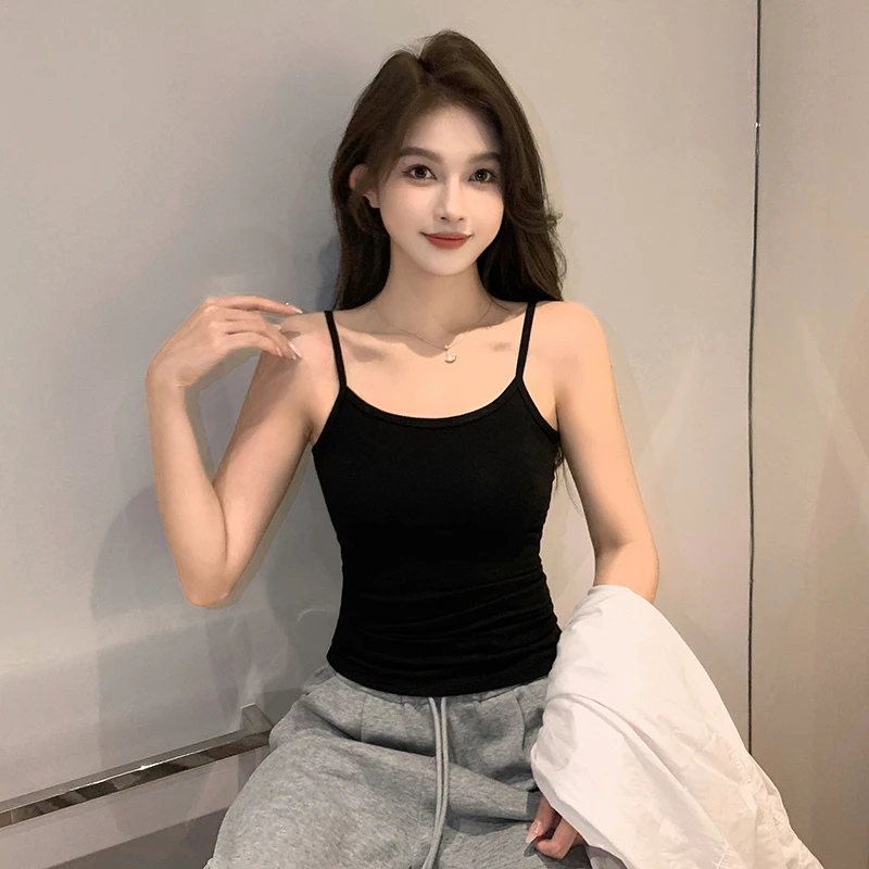 小吊带背心女士外穿夏季ins超火内搭短款设计感小众纯欲甜辣上衣