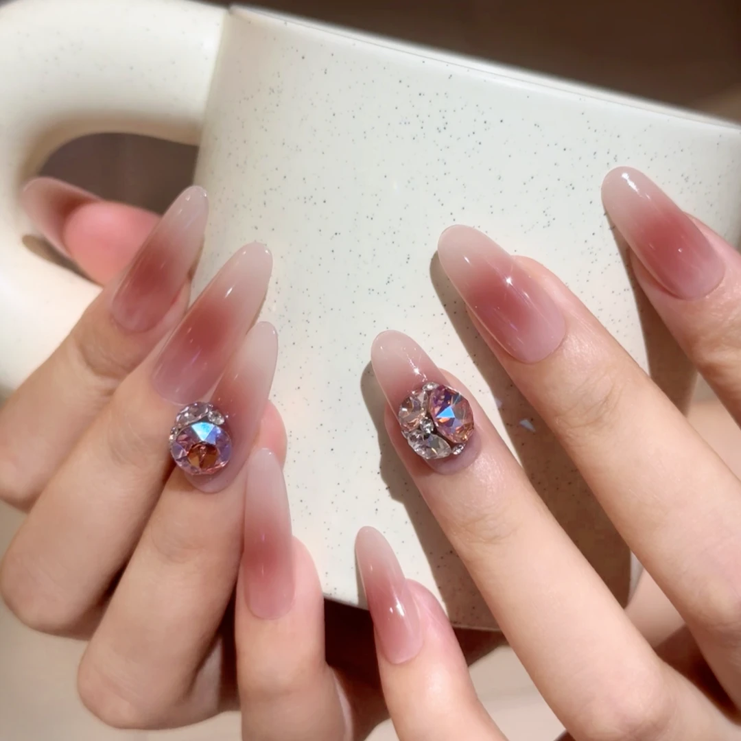 糖果精灵 华子系列（12片）纯手工轻奢订制美甲贴片 高级穿戴甲