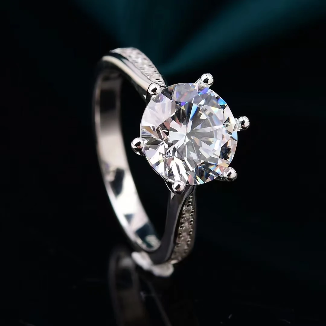 【甄钻坊】女款ZJ小蛮腰  0.5ct  1ct 2ct 3ct  戒指