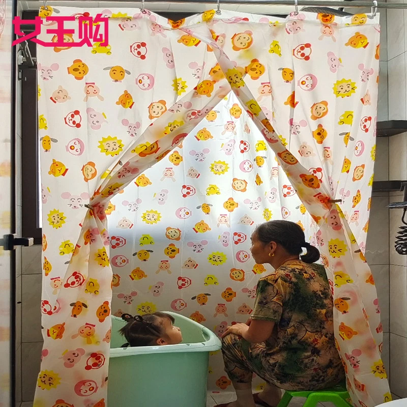 EVA浴罩浴帐洗澡帐子冬季洗澡神器保暖聚气保温浴室帘帐加厚加大