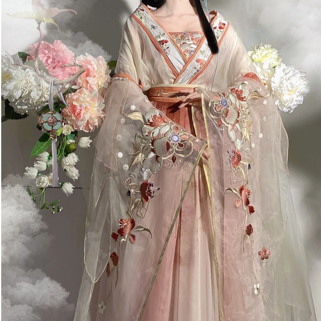 花仙记【微瑕孤品400-500】清仓汉服原创刺绣重工中国风古风