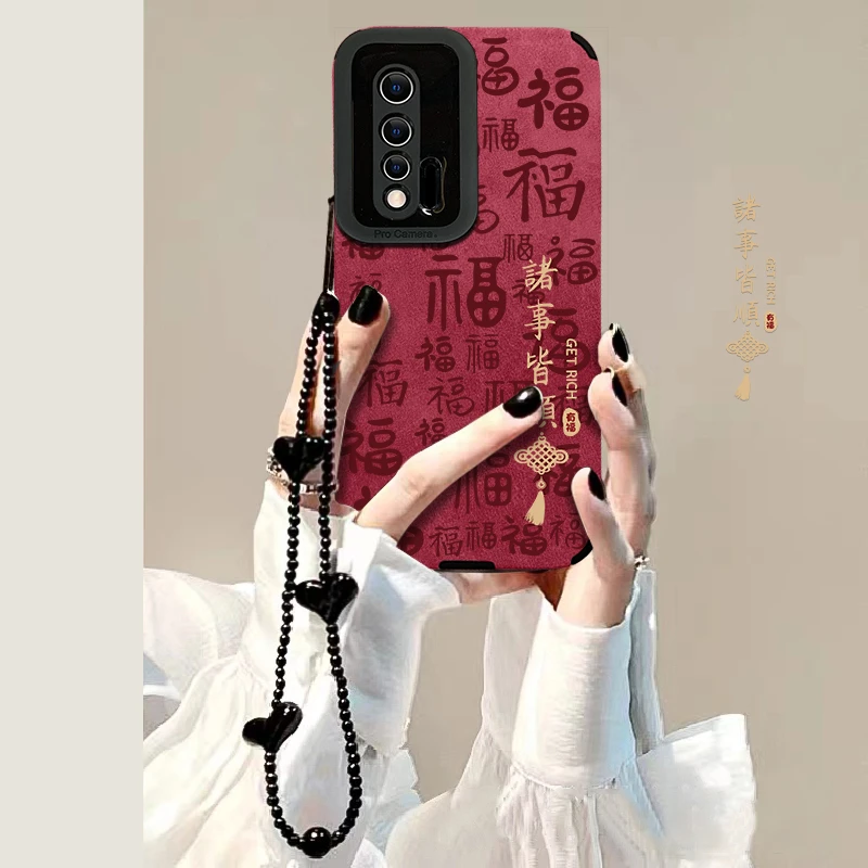 适用华为nova6手机壳瞳眼皮质诸事皆顺女创意全包防摔保护套ins