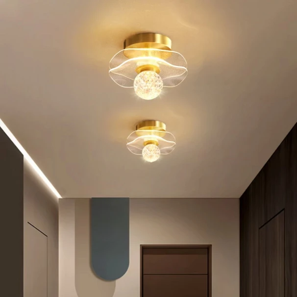 过道灯阳台灯水晶过道灯阳台水晶吸顶灯轻奢水晶过道灯灯具灯饰