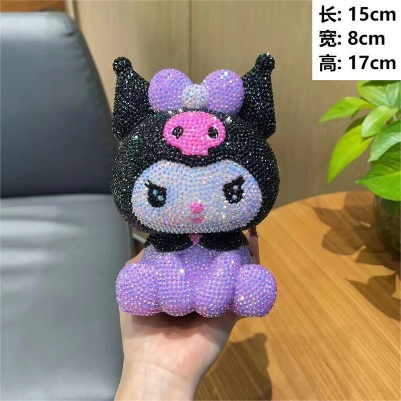 diy钻石玩偶存钱罐手工彩绘贴钻网红三丽鸥摆件可爱公仔送闺蜜