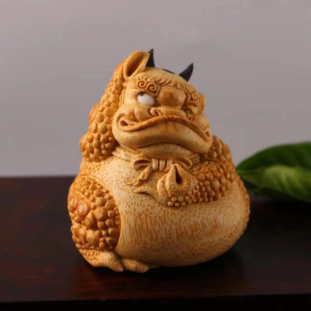聚缘阁纯手工竹根雕精品陶老师传神顺风耳