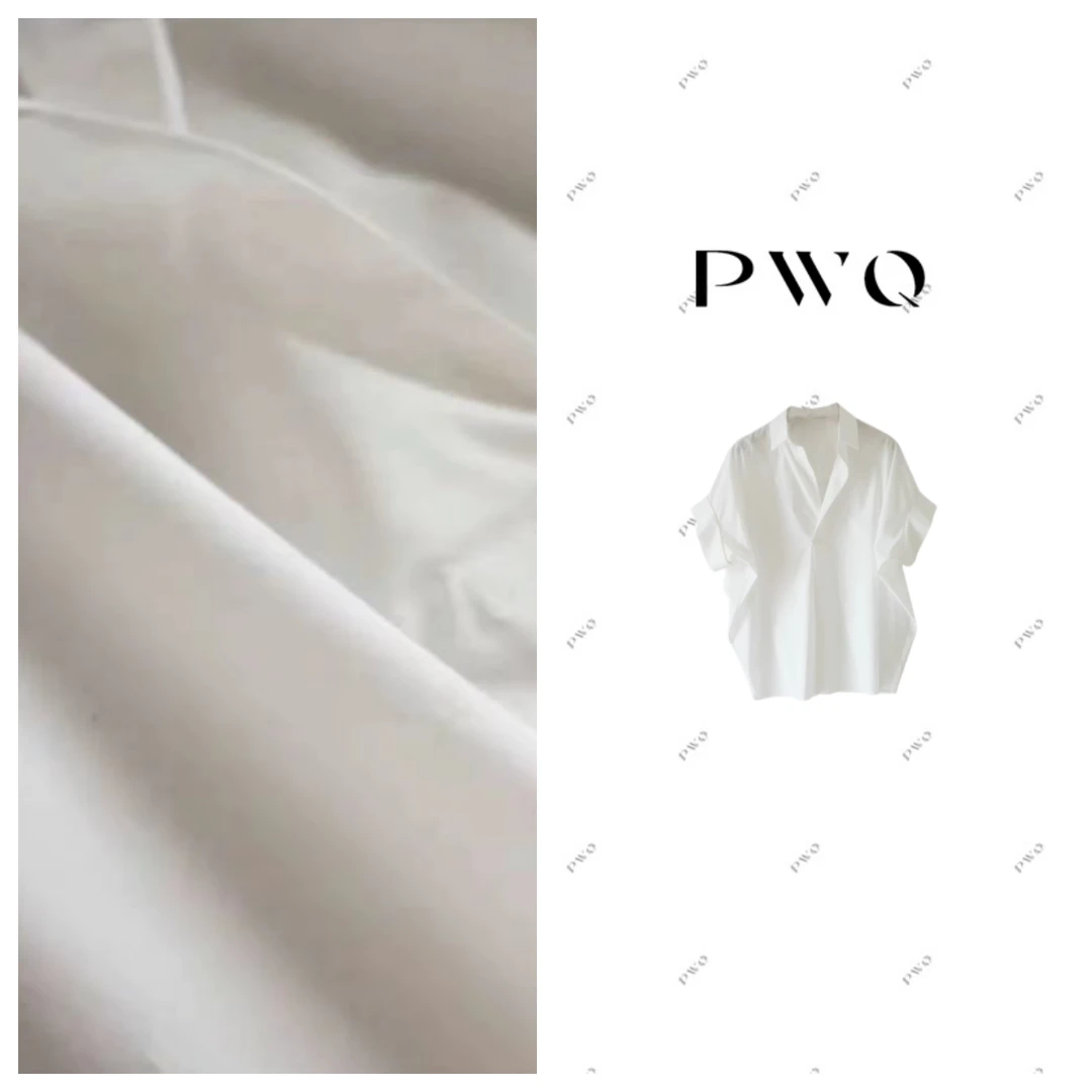 【邂逅】衬衫法式半开领POLO衬衫套头蝙蝠袖超显瘦BYM-42508