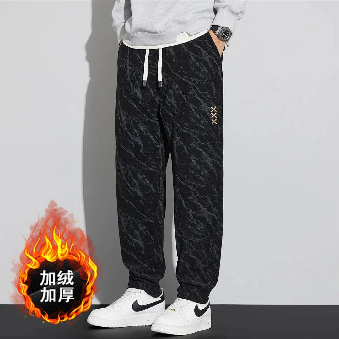 秋冬季阔腿束脚卫裤潮牌in休闲运动裤男韩版潮流宽松休闲长裤子