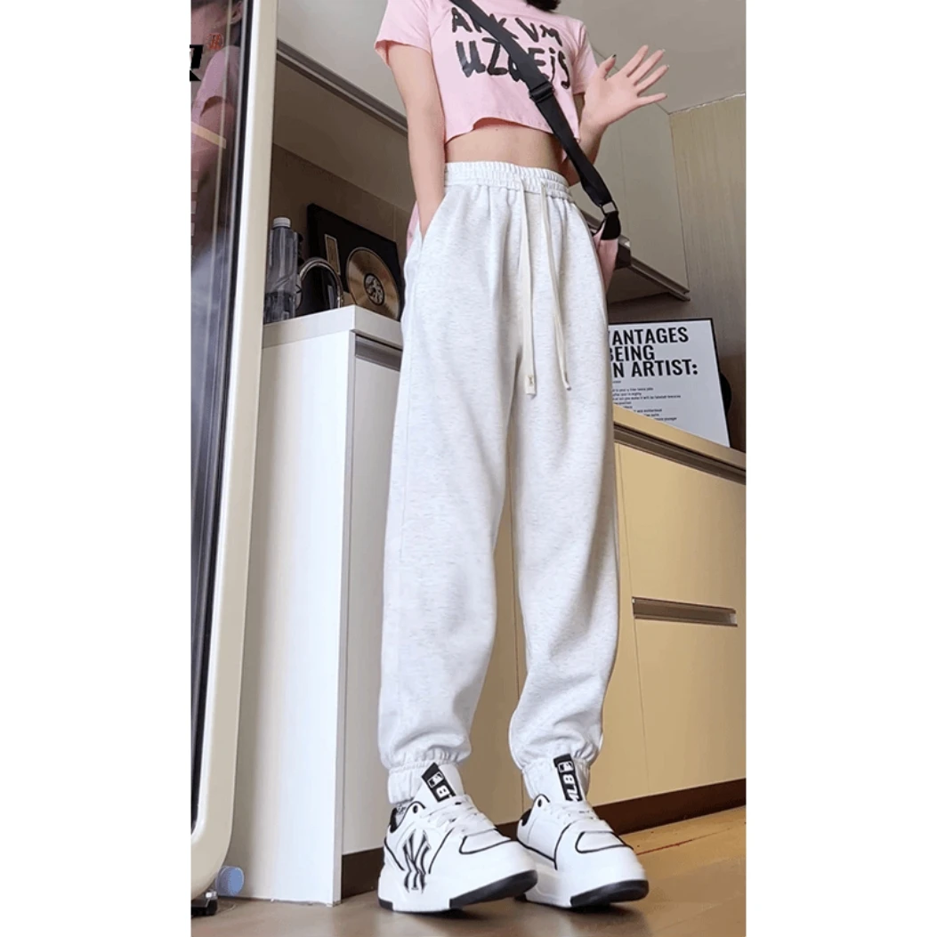 休闲运动裤男休闲长裤子韩版潮流秋冬季宽松阔腿束脚卫裤潮牌ins