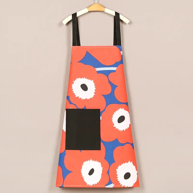 时尚韩版家用透气耐脏厨房做饭洋气防污成人擦手交叉背带围裙围腰