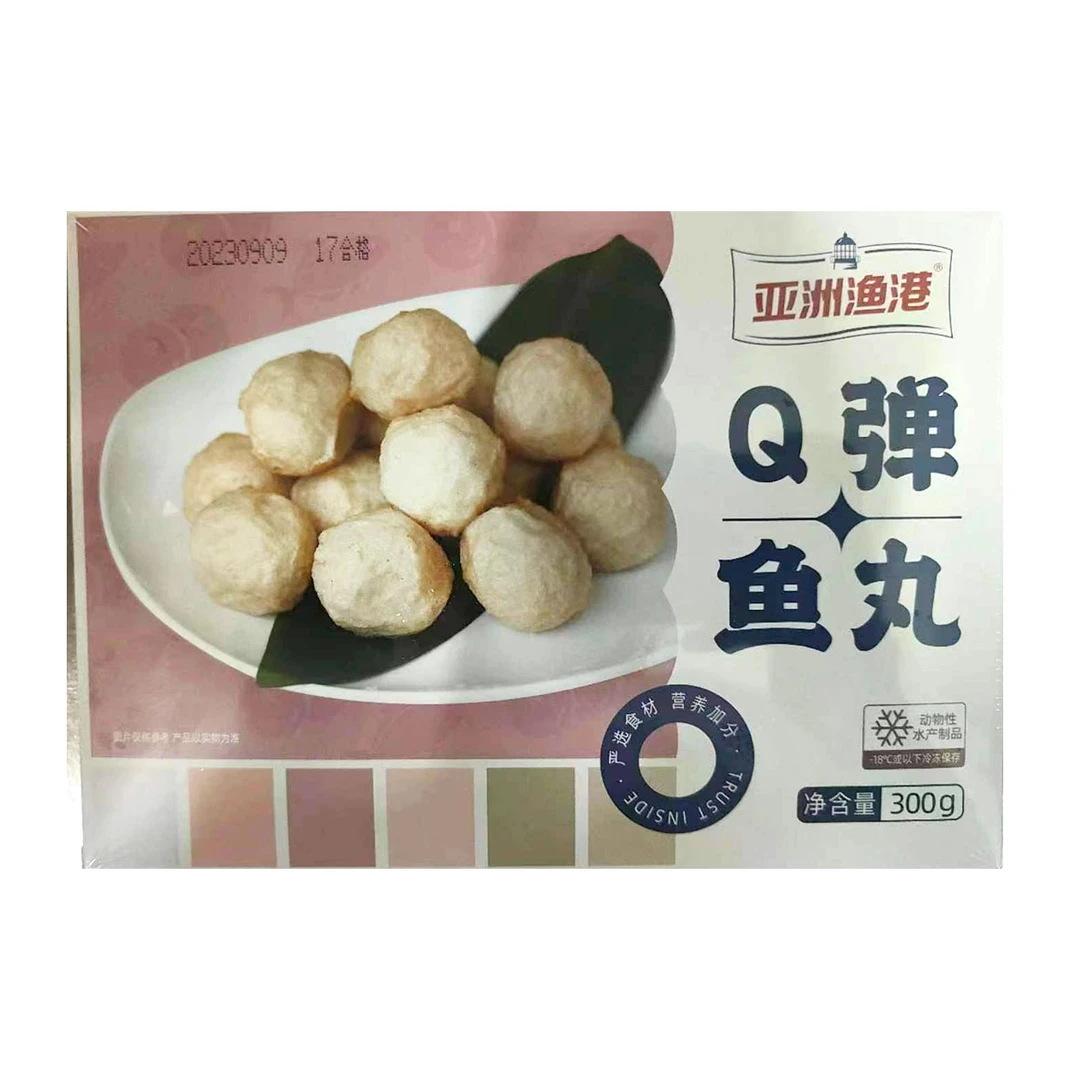 亚洲渔港 Q弹鱼丸300g/盒*4盒 24年9月3日到期