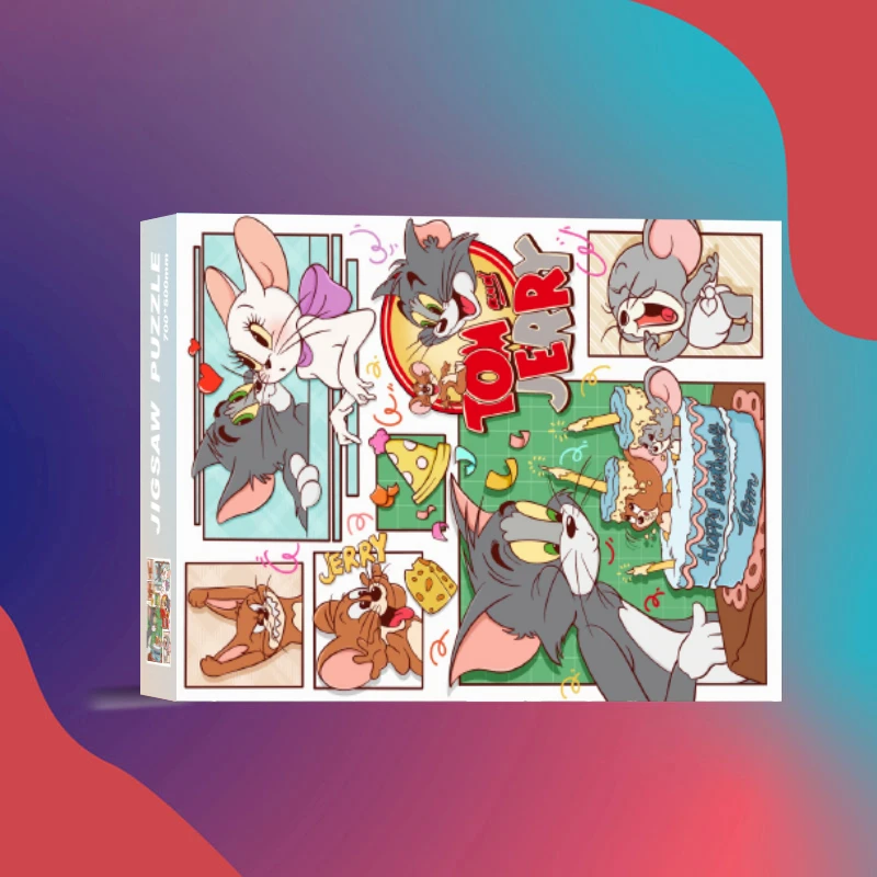 （直播专属）猫和老鼠H0082成人高难度拼图1000片卡通动漫精美加厚