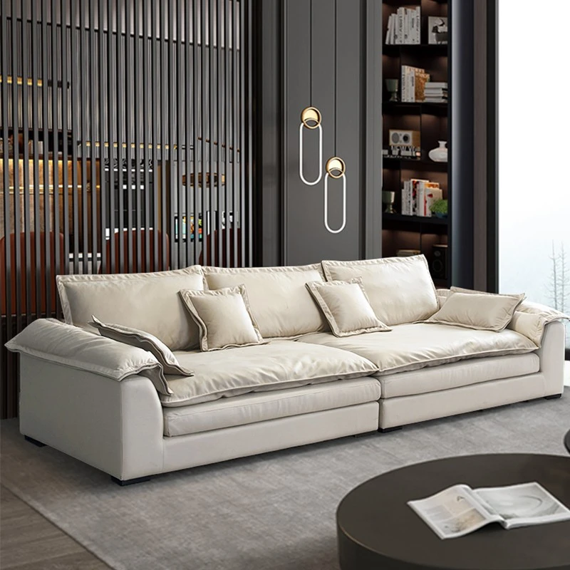 意式家用客厅沙发小户型网红款三双人位轻奢极简卧室民宿公寓直排