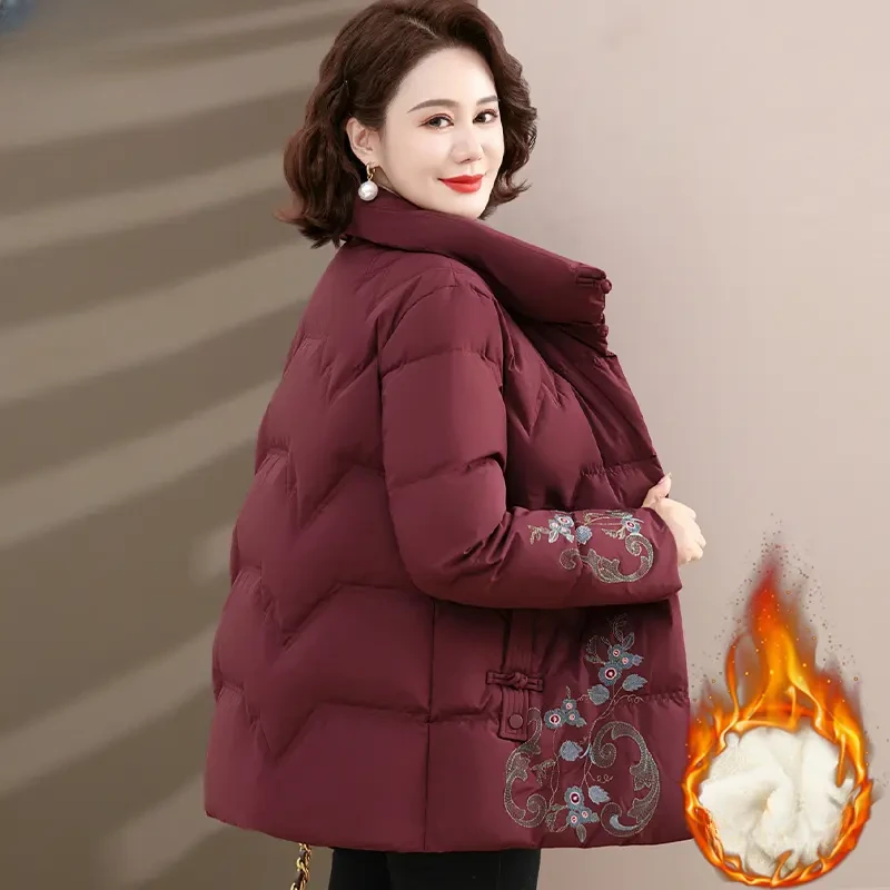 上档次妈妈棉衣棉服棉袄气质中老年女装秋冬减龄新款保暖母亲外套