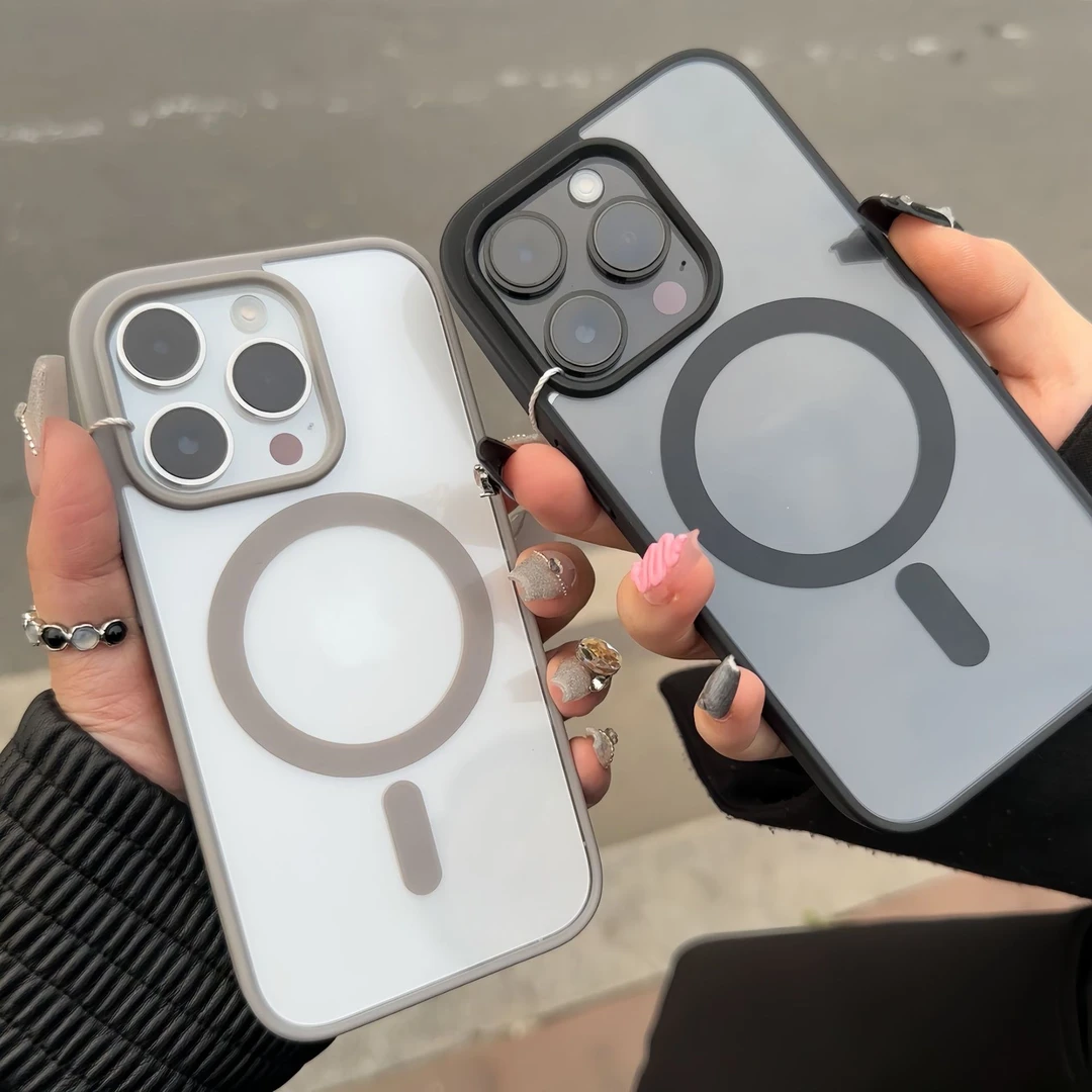 高级无线磁吸15适用14promax手机壳iPhone13肤感11透明12男女