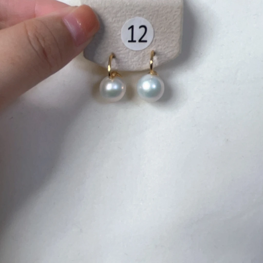 淡水珍珠耳饰银S925镶嵌