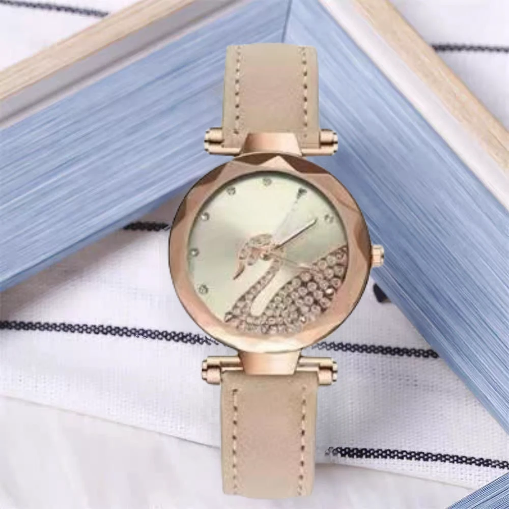 简约潮流米色女士优雅气质灵动手腕表——0626