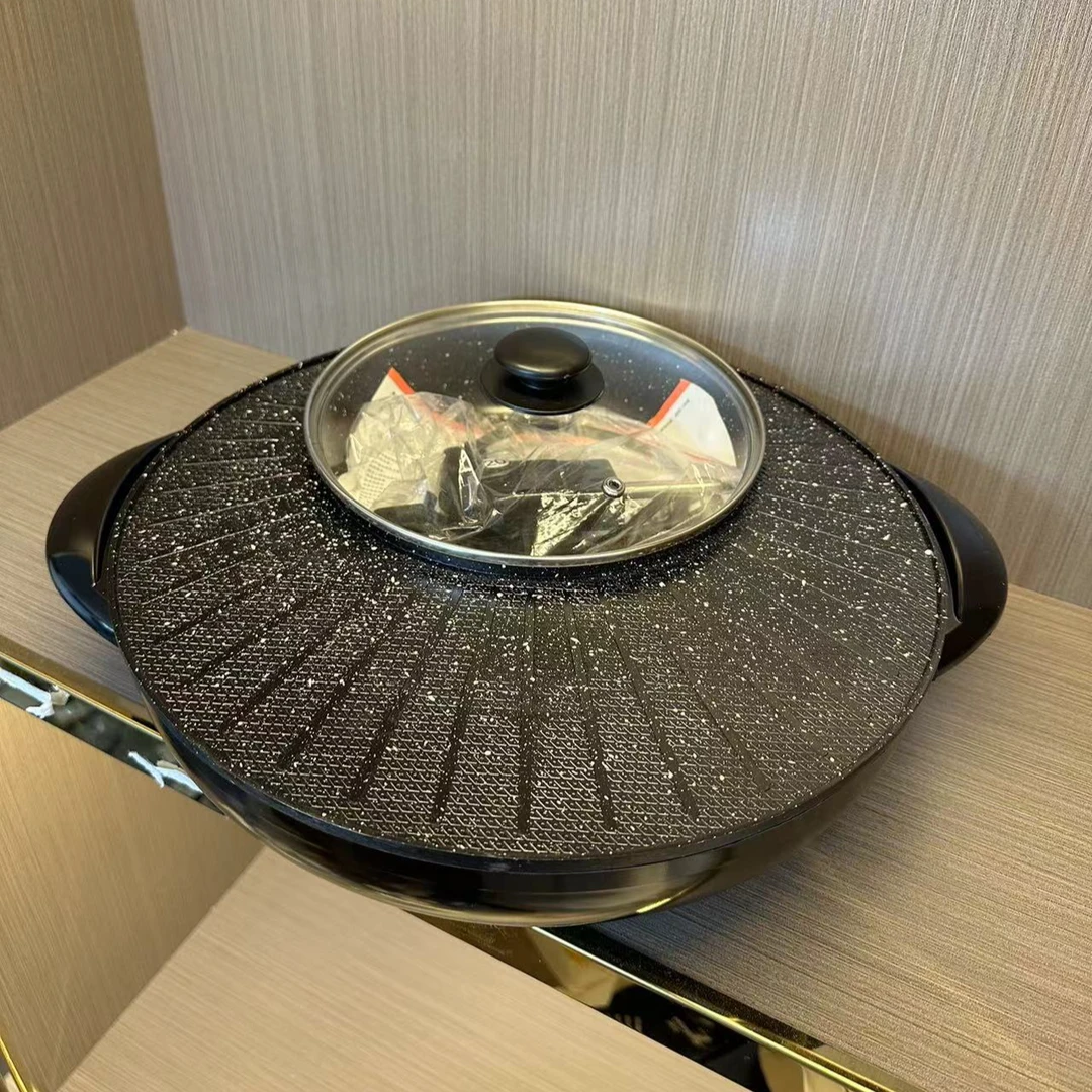 多功能涮烤一体锅火锅烤肉锅