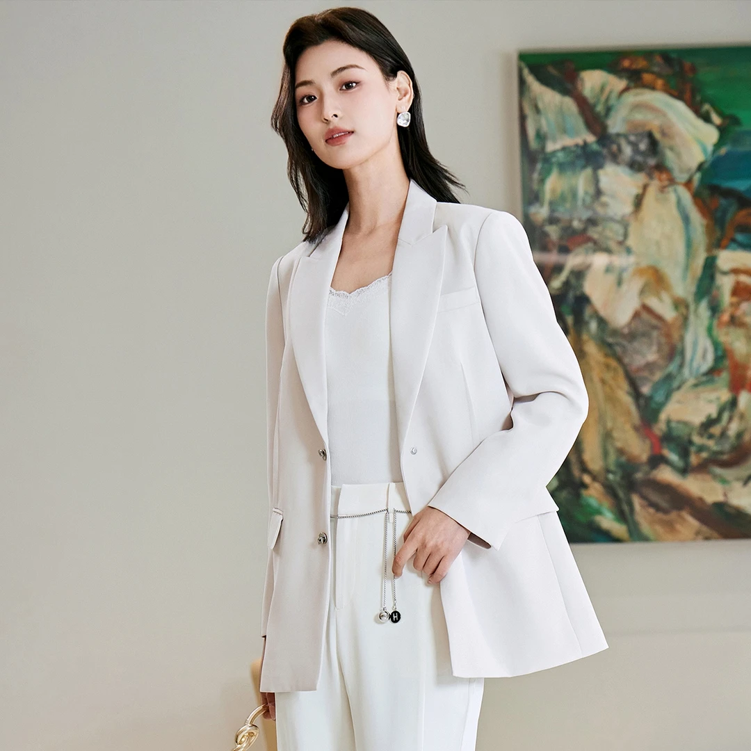 【达人专属】2023冬季新款气质休闲西装外套女小个子西服上衣