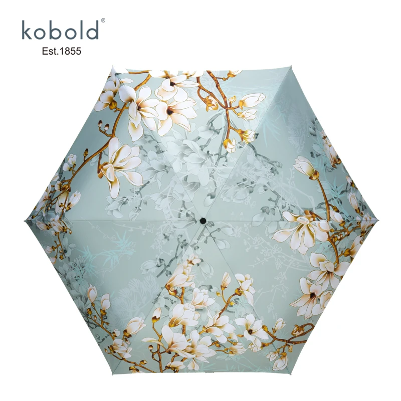 德国kobold黑胶晴雨伞典雅系列印防紫外线晴雨两用花小巧