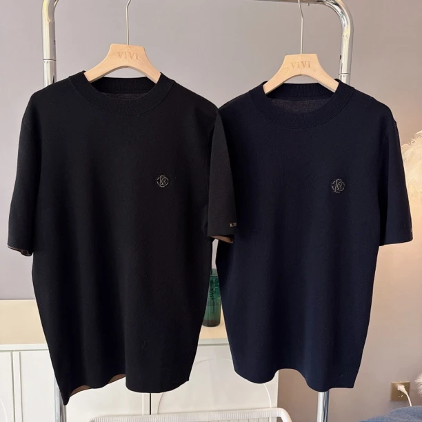 【伟伟专属】2色男士质感圆领短袖毛衣