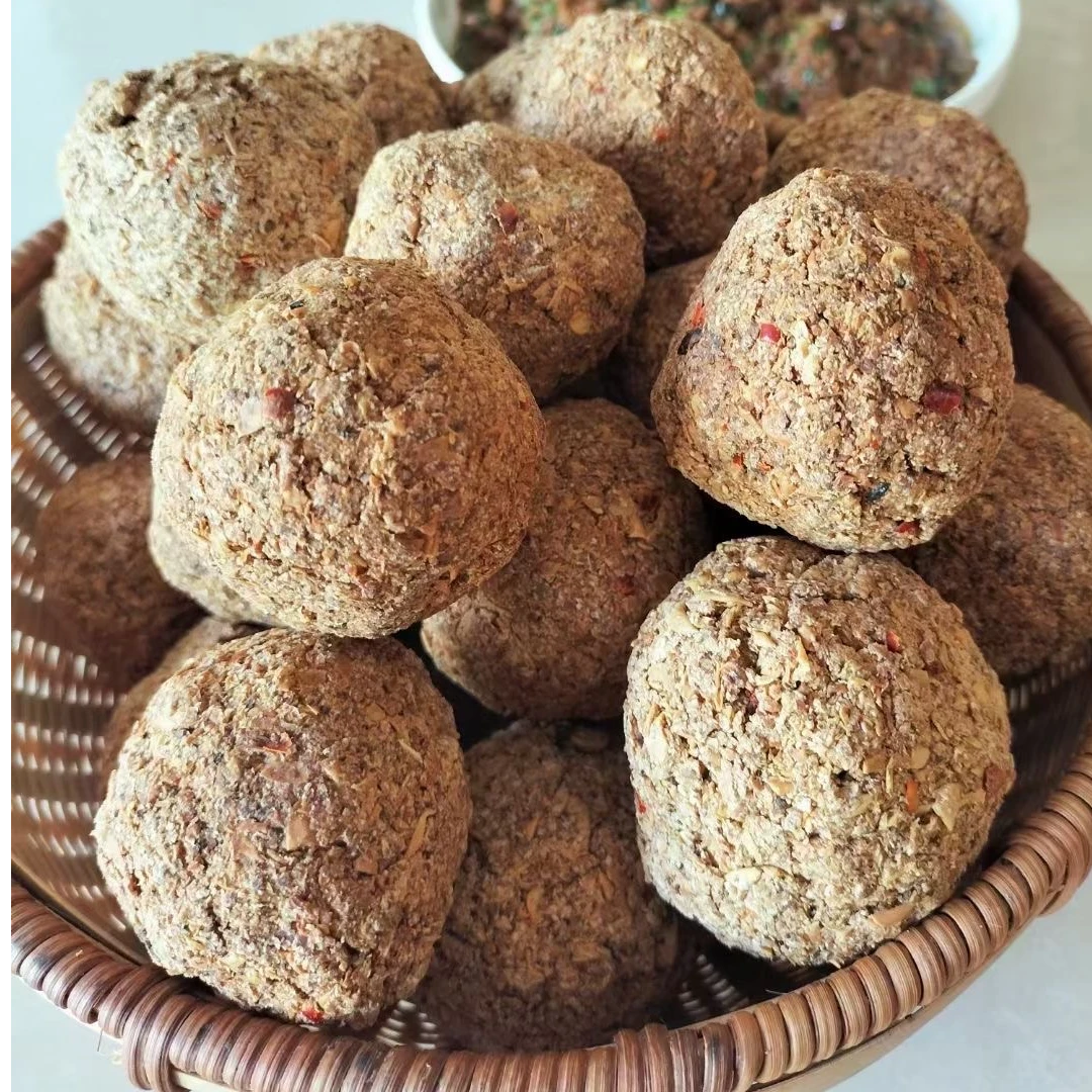 【豆腐渣】2个装农家手工自制干豆渣粑粑开胃下饭菜湖南特产崀之味