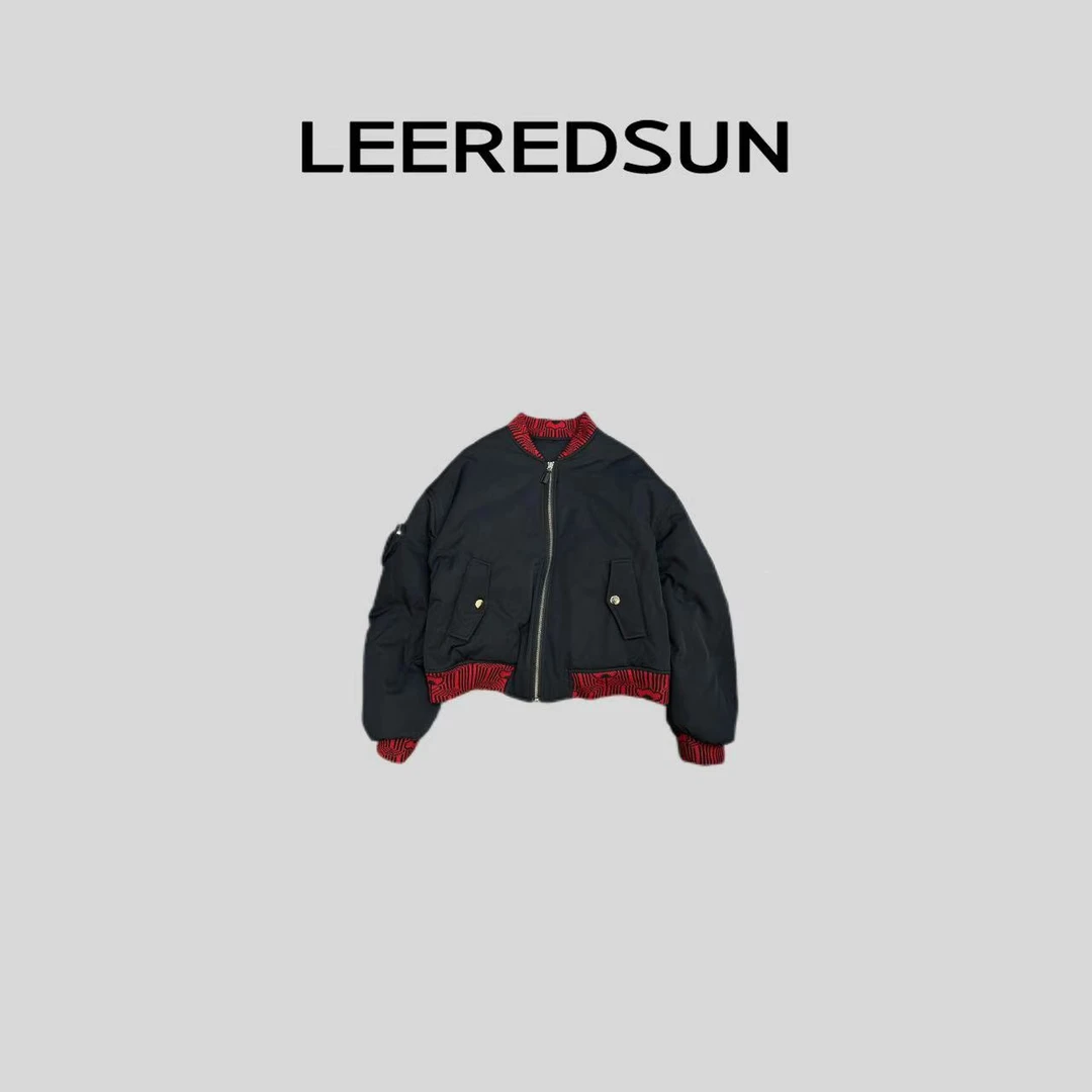 LEEREDSUN "爱丁堡" 撞色夹棉简约棒球服夹克外套YY01WT3046