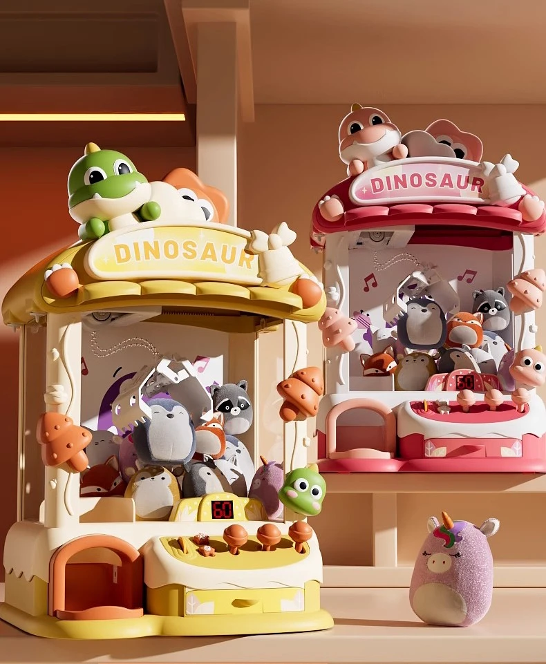 儿童模拟抓娃娃机卡通萌趣益智玩具亲子互动男孩女孩生日礼物精选