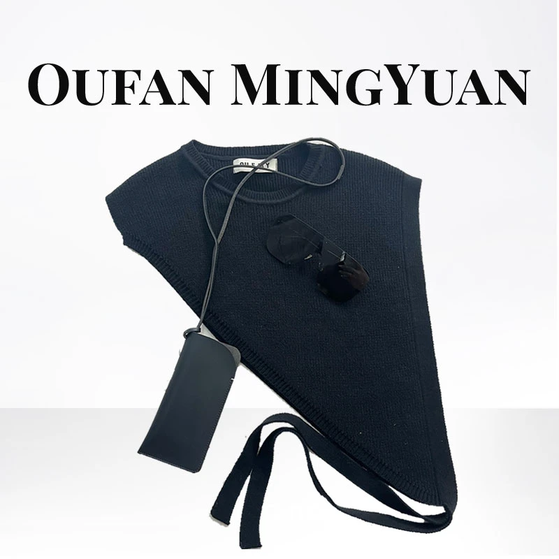 FY813【气质坎肩】气质针织时尚休闲百搭披肩【会有机油味】