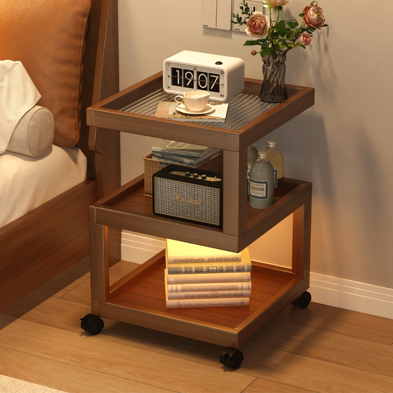 床头柜简约现代置物架小型柜子家用床边储物新款出租房用创意边几