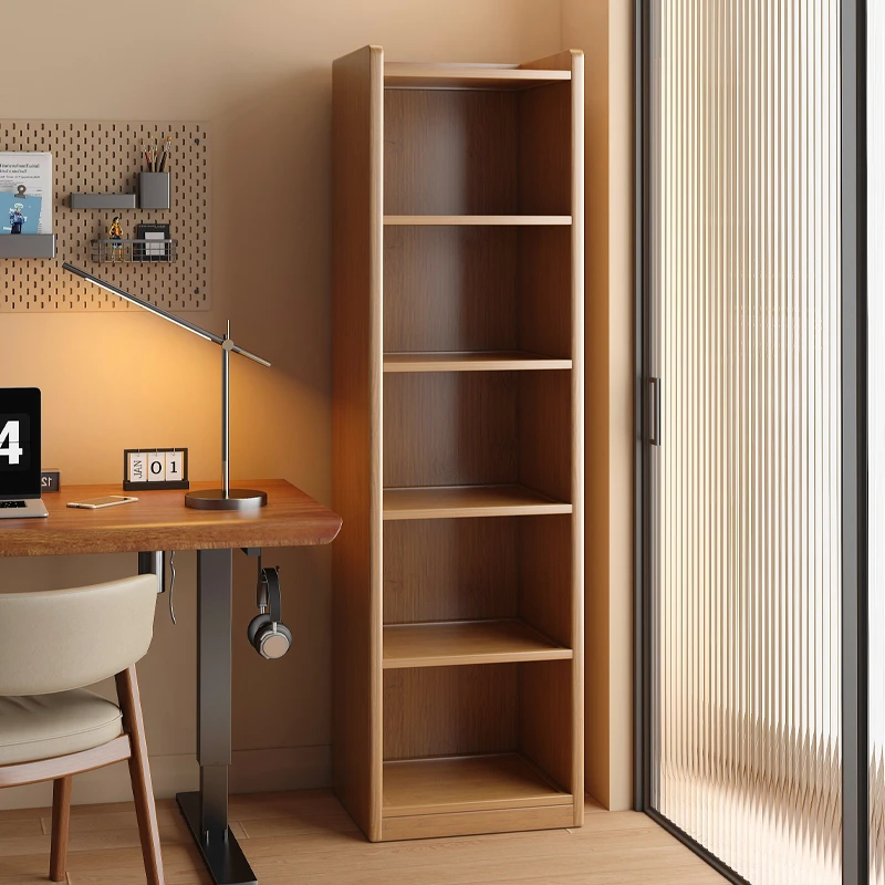 书架置物架落地书柜简易客厅一体靠墙小边柜储物窄柜转角收纳柜子