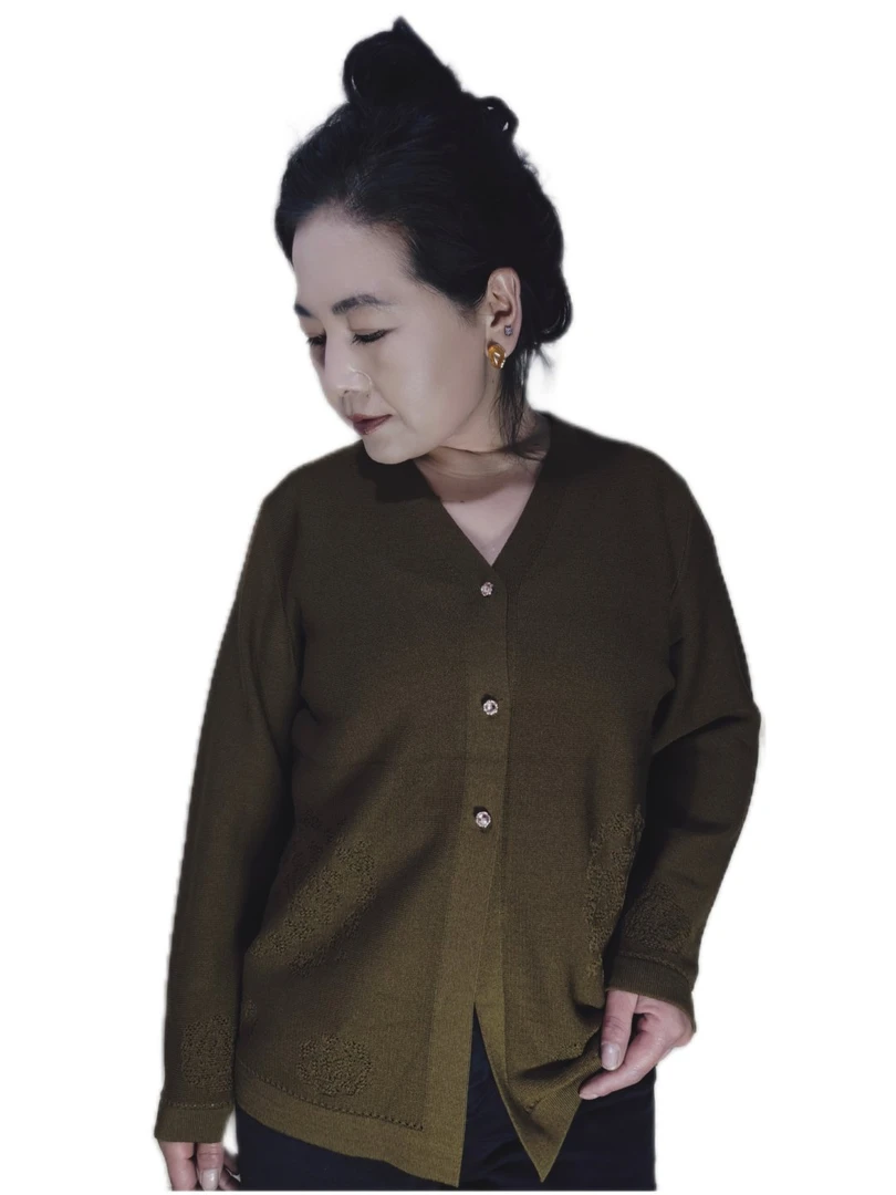洋气秋装开衫薄款长袖新款显瘦中年女款时尚百搭宽松