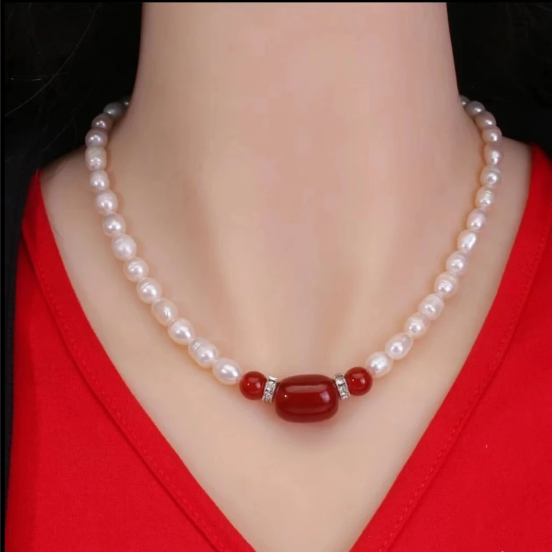 【向天】m177会所级复古珍珠项链气质多样发颜色微差