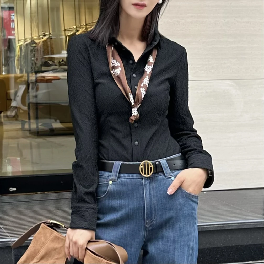 新款肌理感衬衫5300528