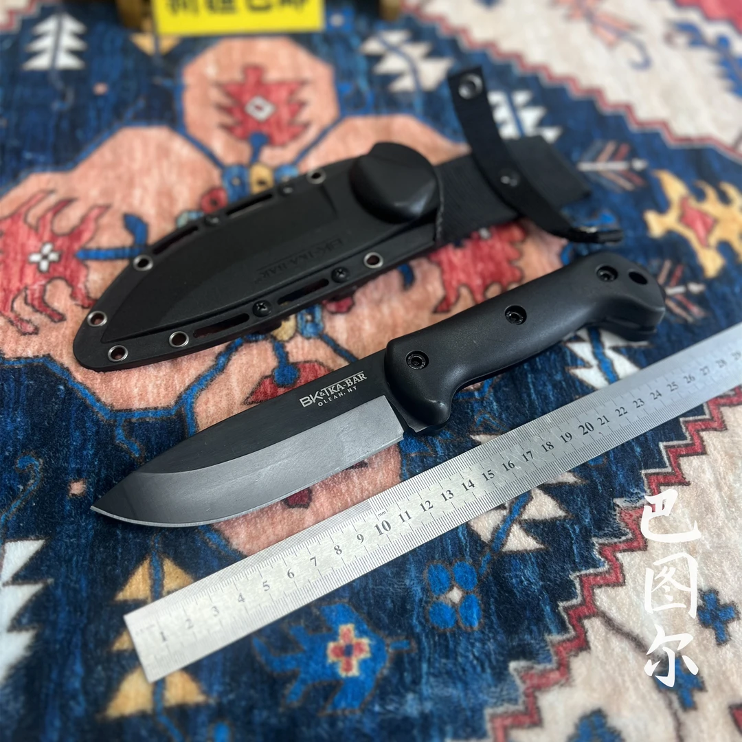 新疆包邮【卡巴BK2】收藏级别户外露营直刀超厚锋利高硬度小刀