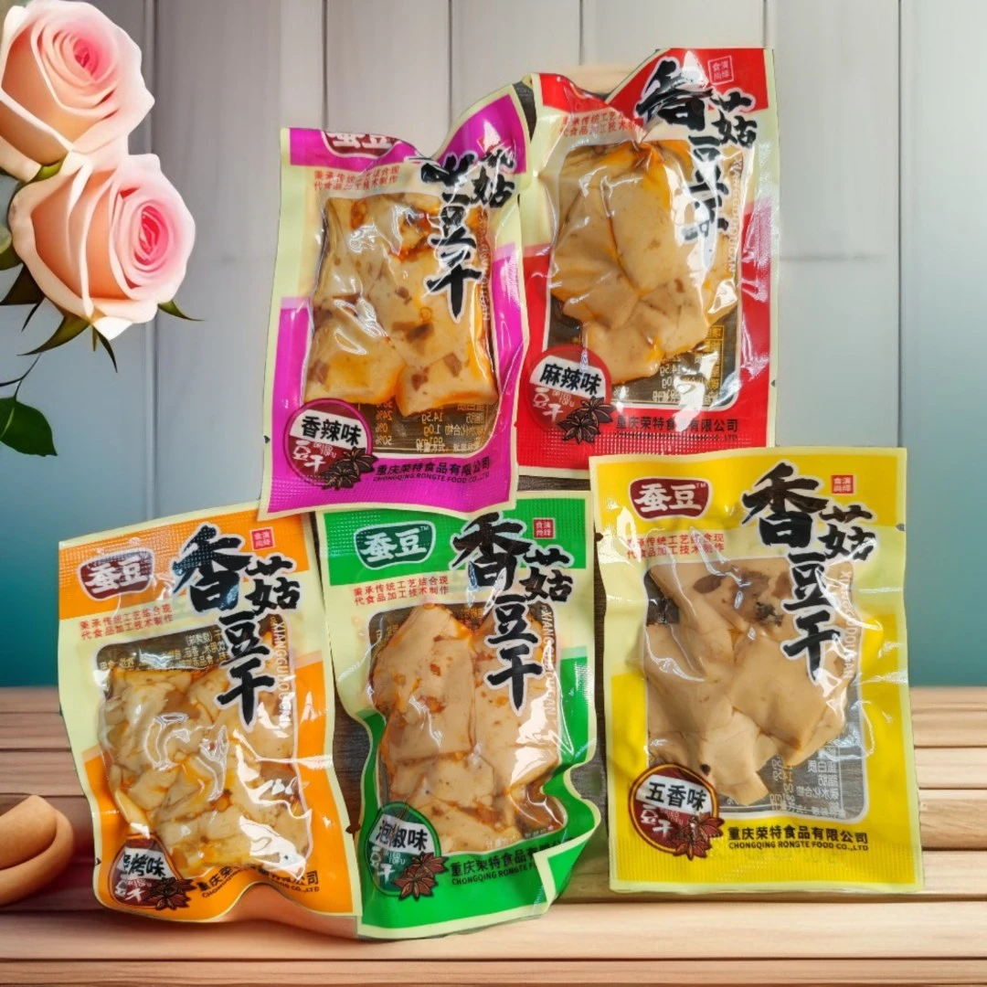 美味重庆特产名小吃香菇豆干有嚼劲烧烤麻辣泡椒香辣五香多种口味