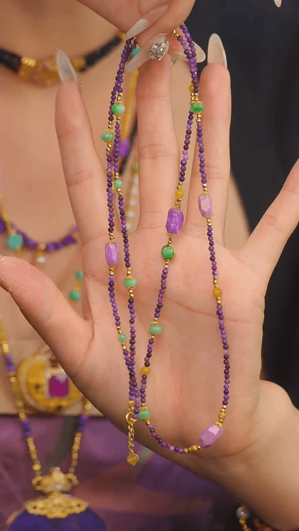 【闪购商品】苏纪石（舒俱来），18K金镶嵌舒俱来项链