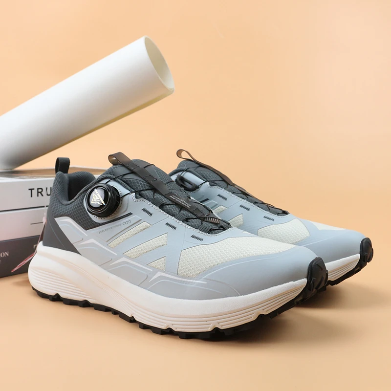 X1267（运动码）男女鞋  百搭轻便舒适旋转纽扣防水休闲运动鞋-1仓