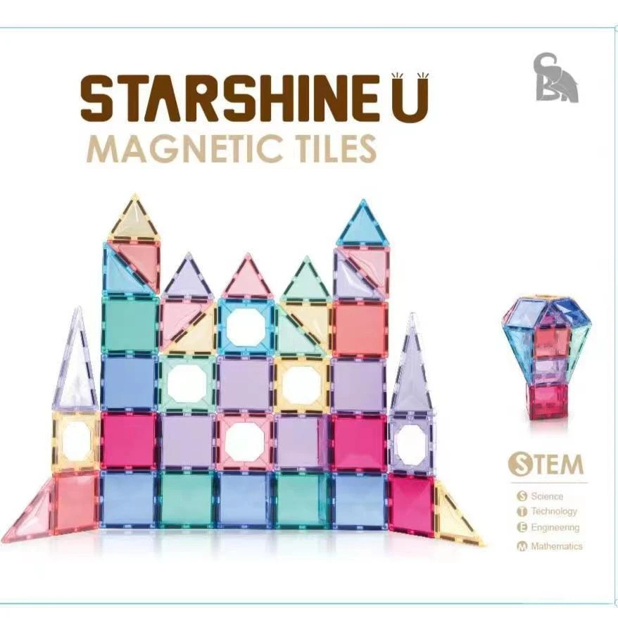 儿童益智百变魔幻彩磁力片新设计拼装拼图积木玩具