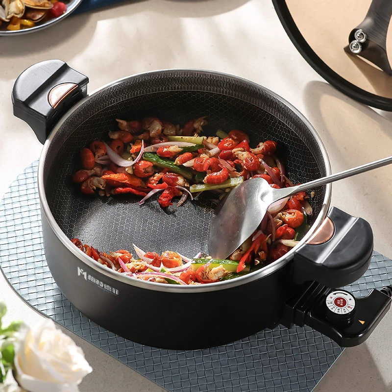 【梅特德菲】新款多功能不粘锅30口径（新疆西藏不带刀）