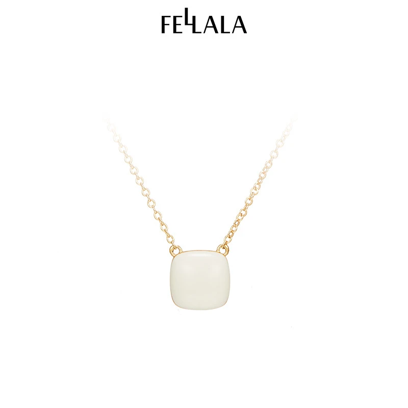 Fellala/翡拉拉「简趣」系列小众设计感项链女简约
