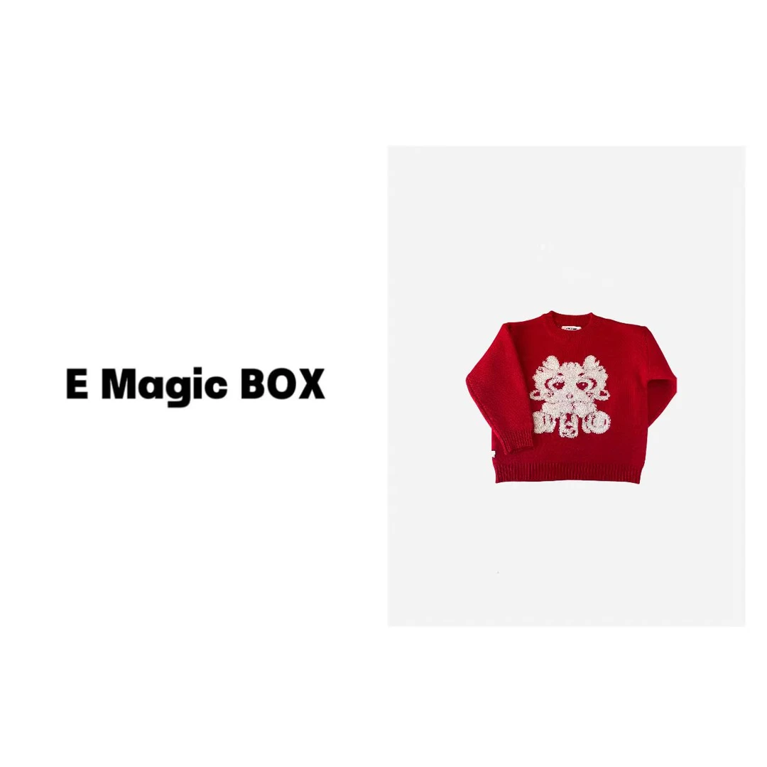 E Magic Box童装“新年小龙人”儿童限量款冬季毛衣74111
