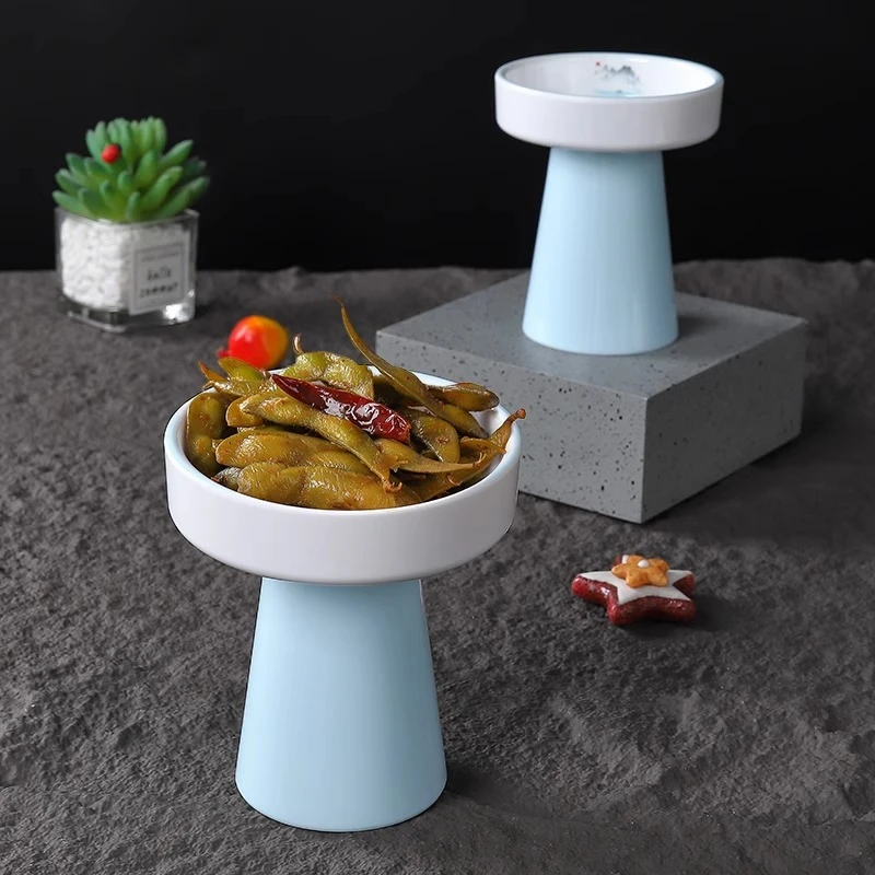 密胺中式凉菜高脚碗仿瓷餐具创意甜品点心碗火锅小碗特色酒店商用