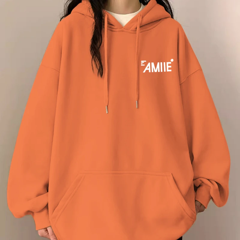 港风大码胖mm重磅420G秋冬加厚卫衣女宽松百搭慵懒风连帽外套衫